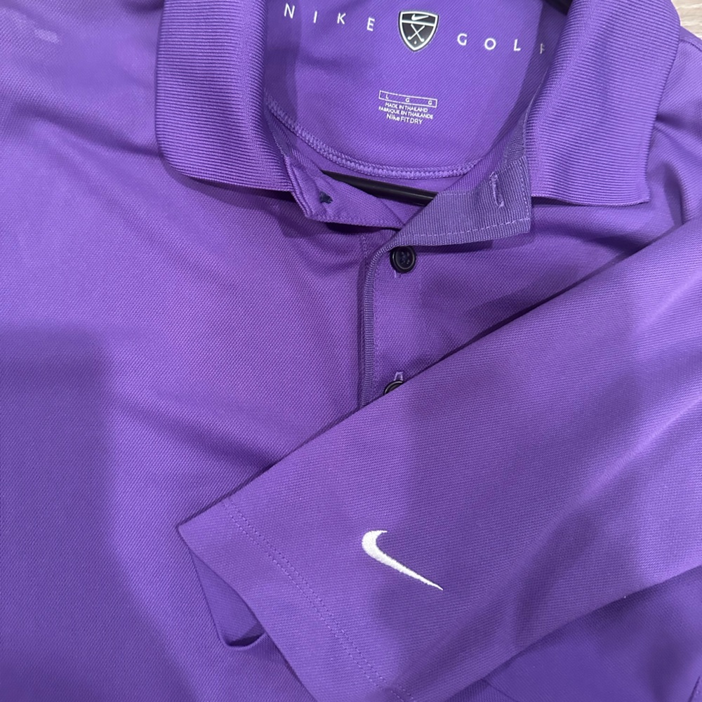 Purple Nike dry fit polo - Picture 1 of 2